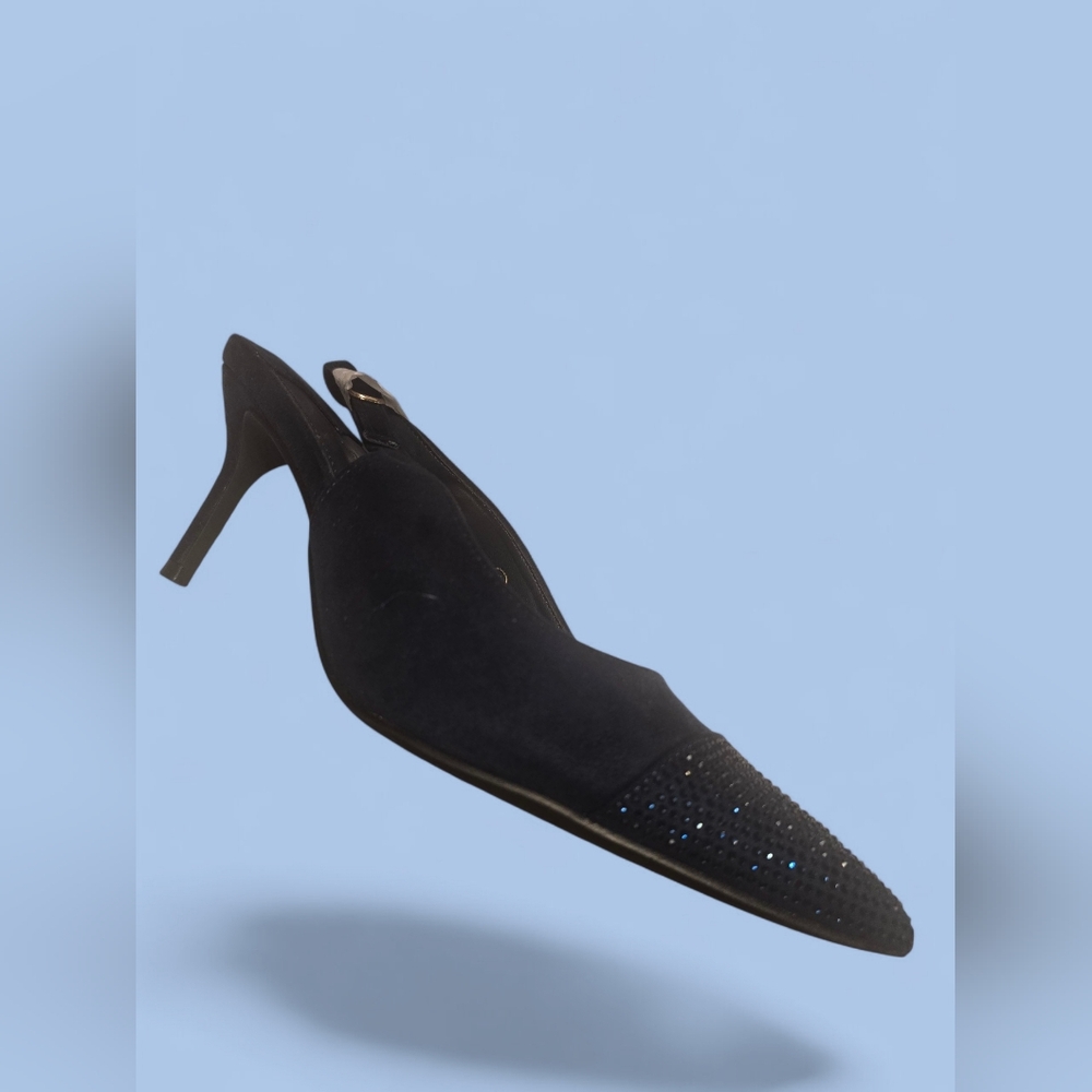 Elegant Navy Women's Heels - Picture 4 of 10